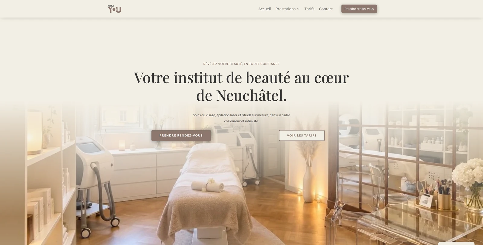 Réalisation web à Neuchâtel : site de l’Institut YOU